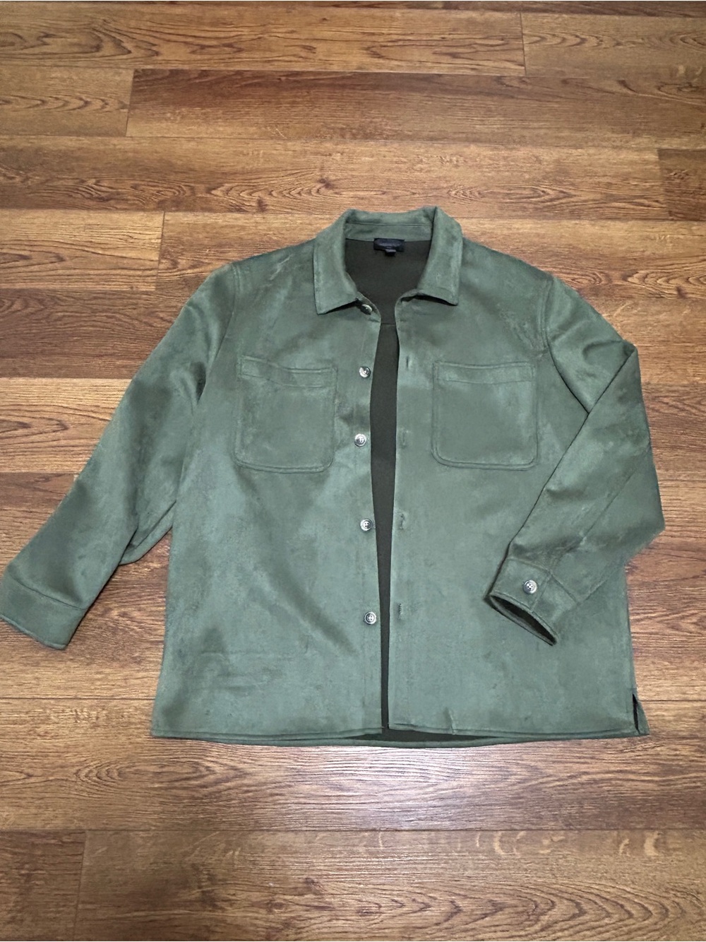 Magaschoni Olive Green Lightweight Utility Shacket
